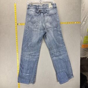 VTG Levis Engineered Jeans Womens Blue Buckle Back Twisted Zip Fly Fits 27x30